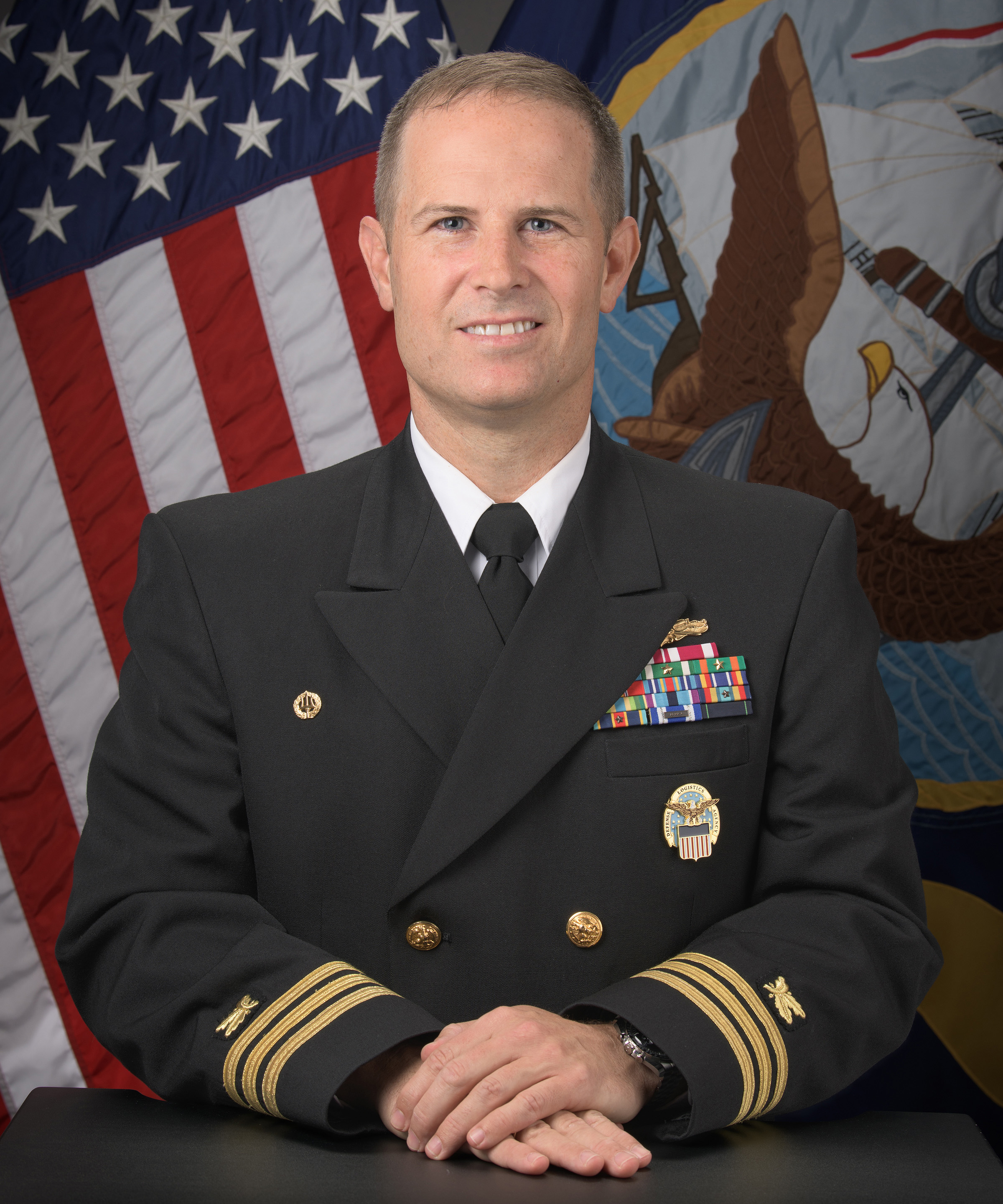 Navy Cmdr. James T. Marsh, Incoming Commander, DLA Distribution Norfolk, Virginia